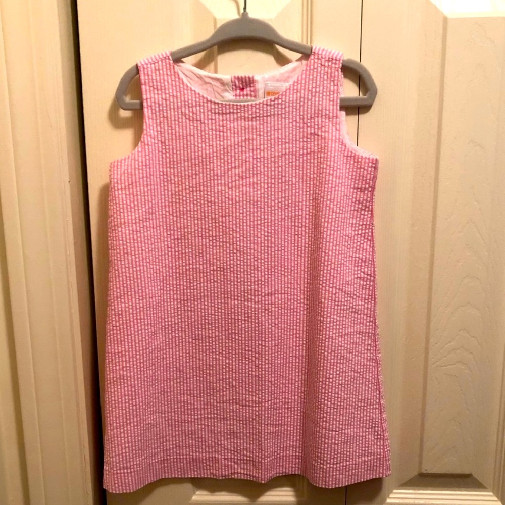 Seersucker Girls Shift Dress